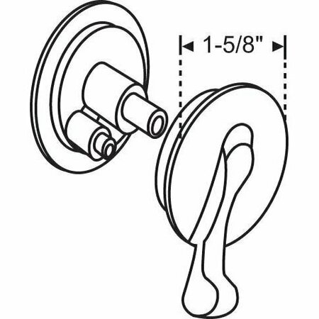 STRYBUC ADA Concealed Latch Set 91-330